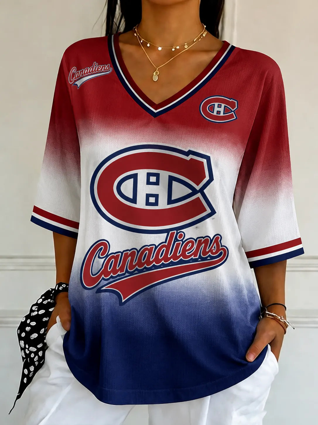 Women's Ice Hockey Print T-Shirt