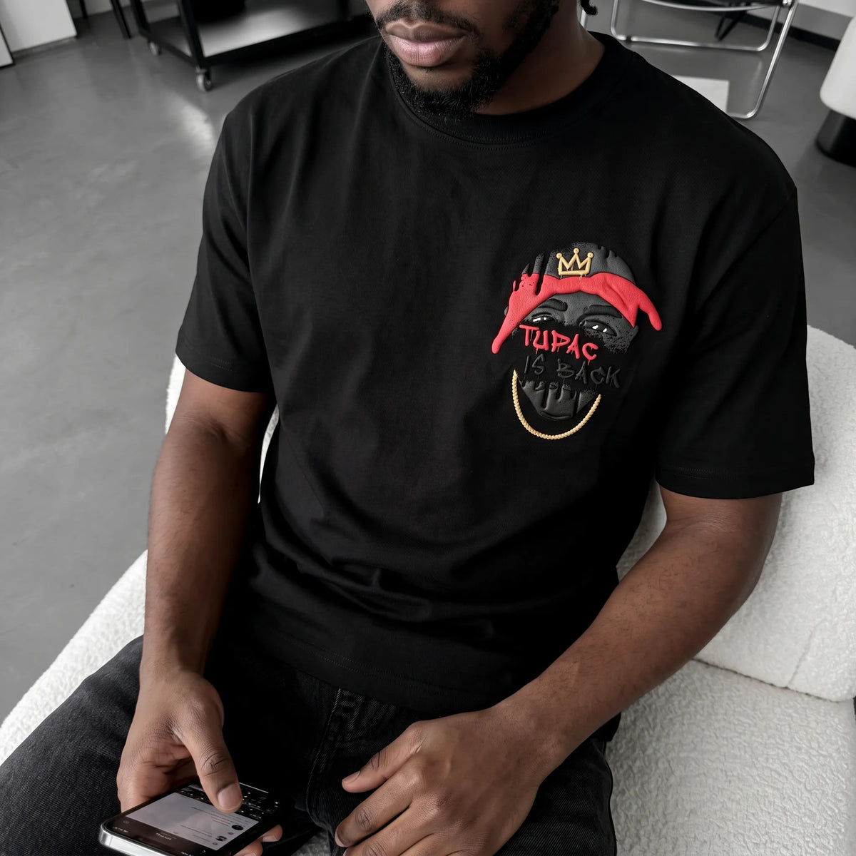 Unisex West Coast Legend Print Short-Sleeve T-Shirt