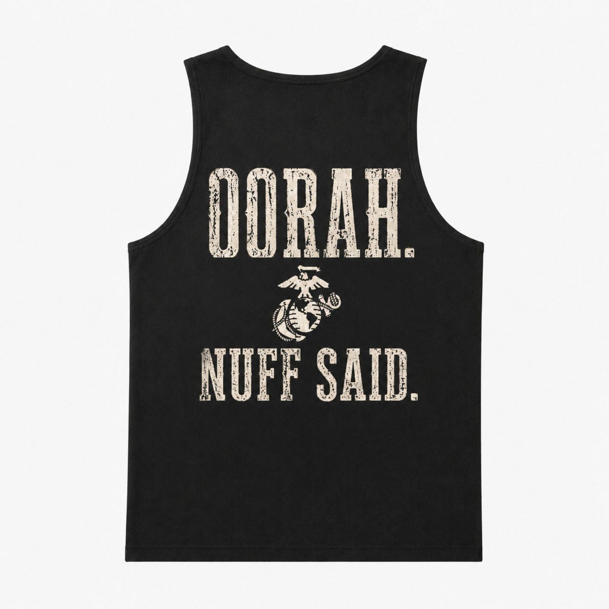 OORAH Nuff Said Tank Top – Marine Pride Back Print