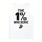 The 1% Who Serve” USMC Tank Top