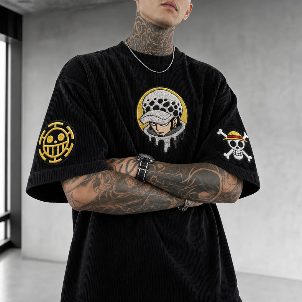 Unisex Anime-Style Retro Oversized T-Shirt