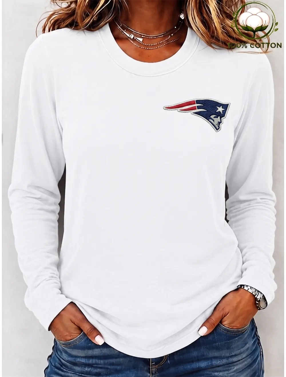 Women's Football Long-Sleeve T-shirt
