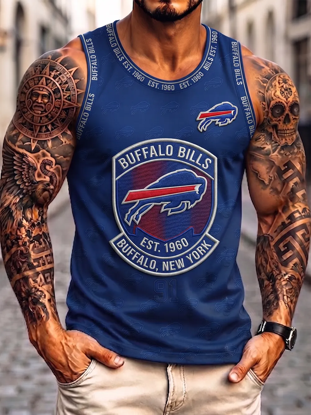 Men's Football   Tank Top