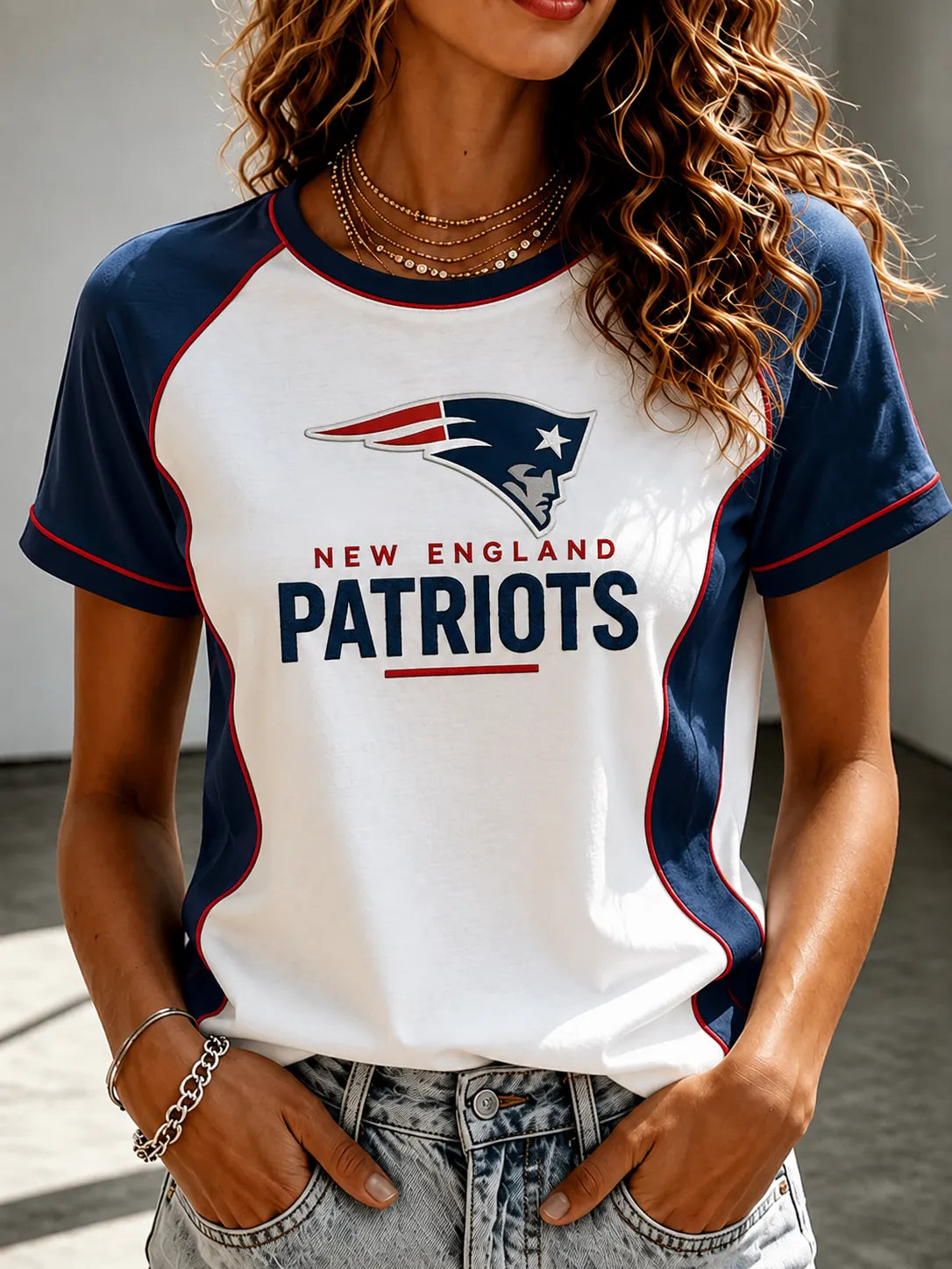 Women's Football Print T-Shirt