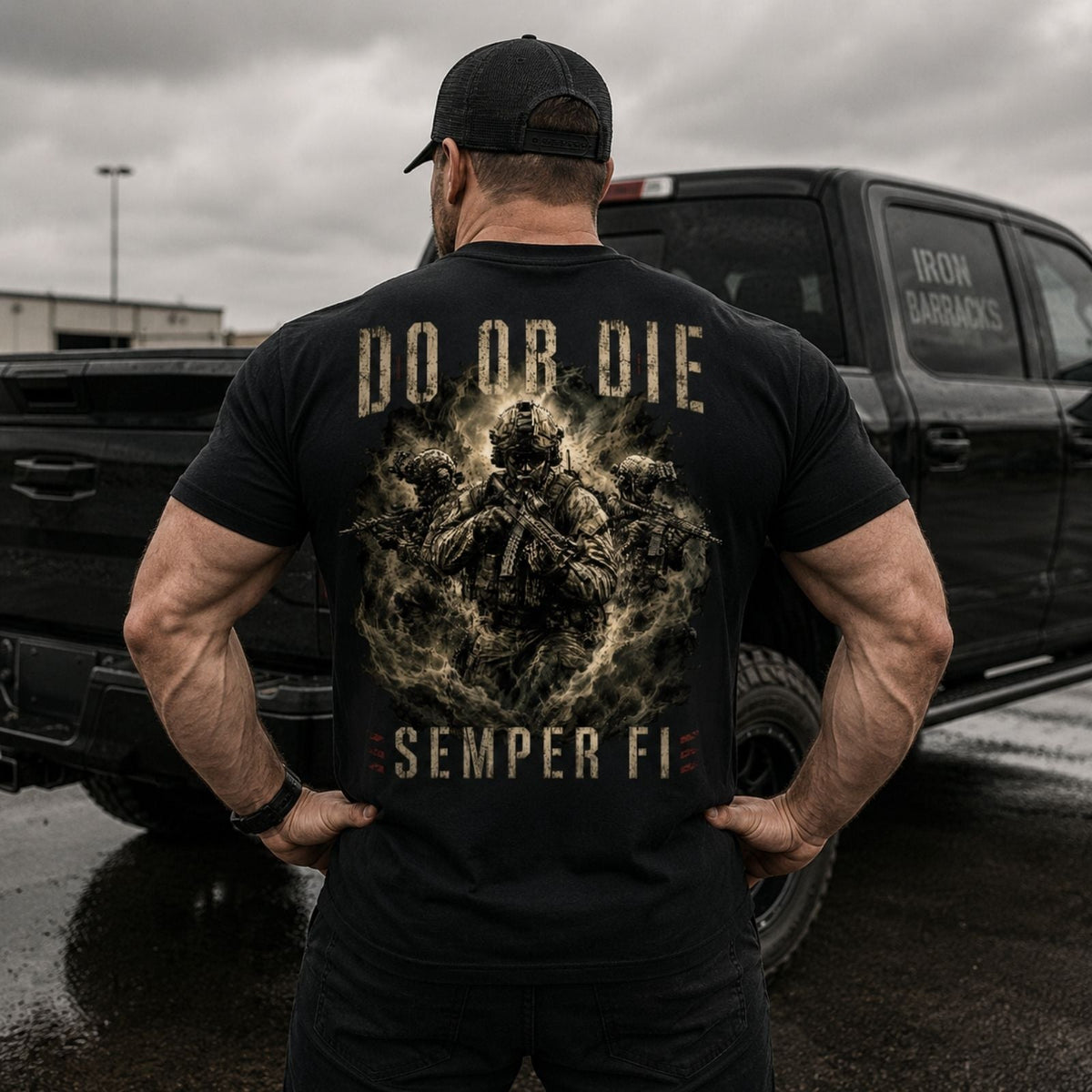 Do Or Die – Semper Fi U.S. Marine Corps Back Print T-Shirt