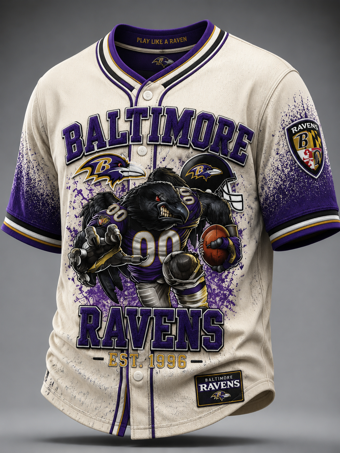 Men's Football Print Shirt