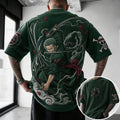Unisex Anime-Style Retro Oversized T-Shirt