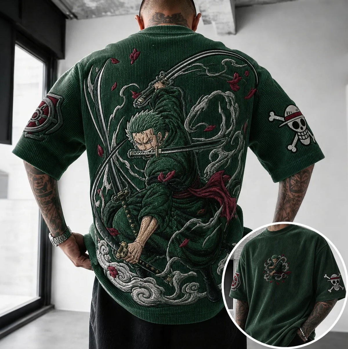 Unisex Anime-Style Retro Oversized T-Shirt