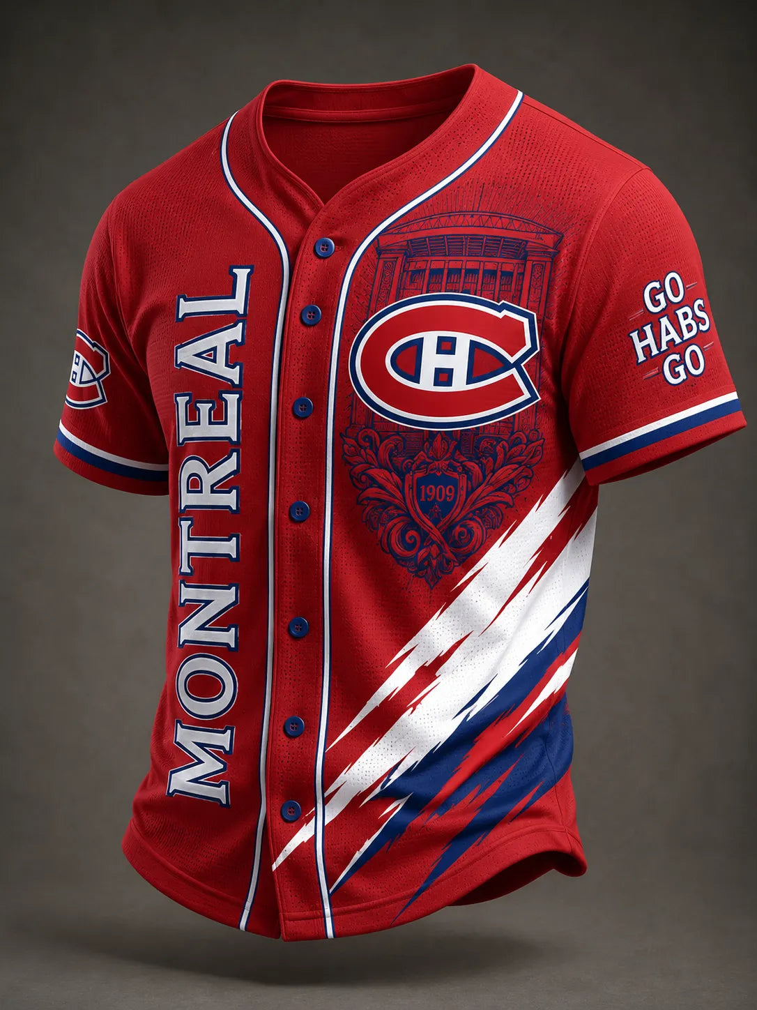 Men's Ice Hockey Fan Print Sports Jersey