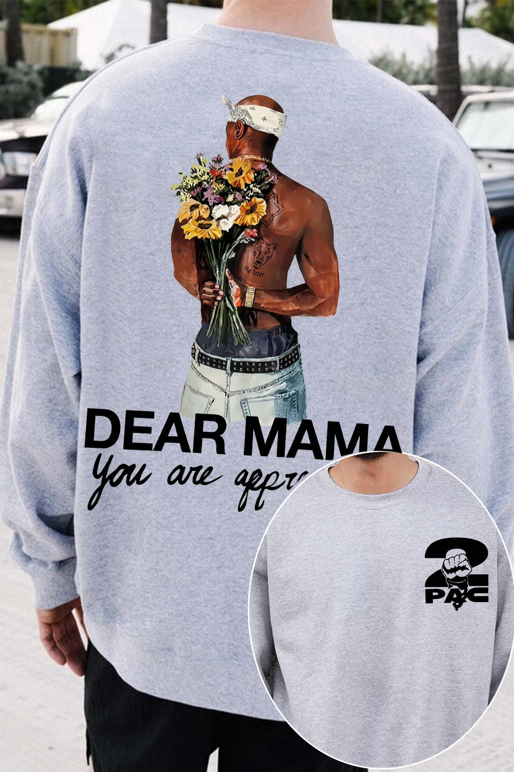 2pac Two-Sided Sweatshirt