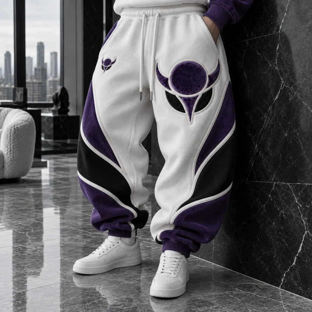 Unisex Loose-fit Casual Lantern-style Sweatpants