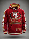 Men's Football Print Hoodie