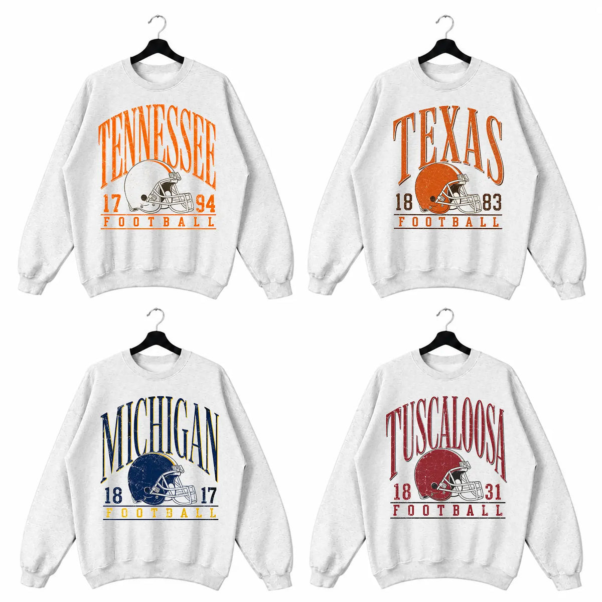 Vintage College Football Sweatshirts 