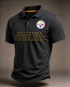 Men's  Casual Football Polo Shirt