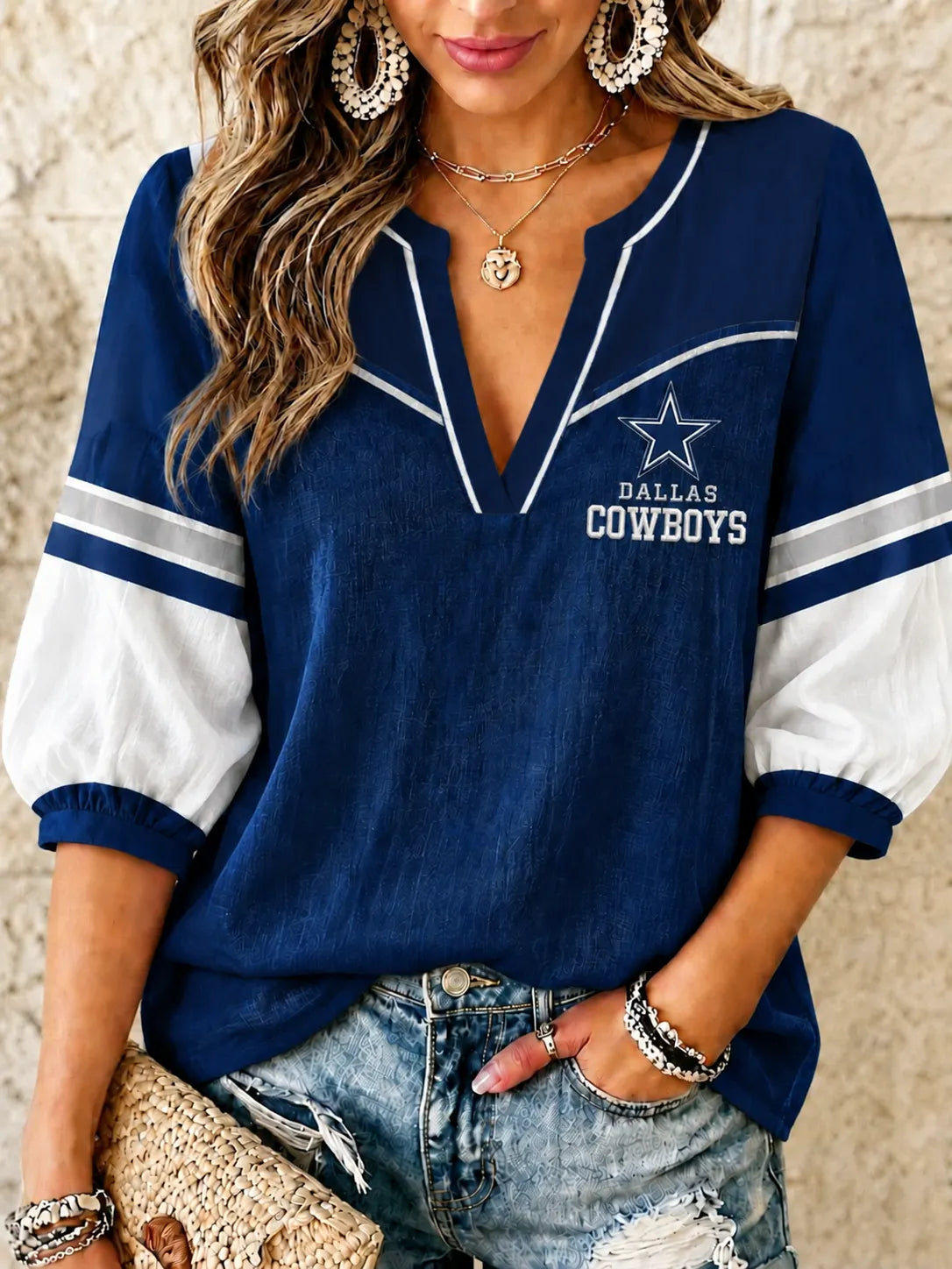 Women's Football Print T-Shirt