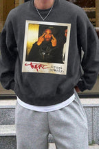 Rapper Tupac Graphic Sweatshirt For Men
