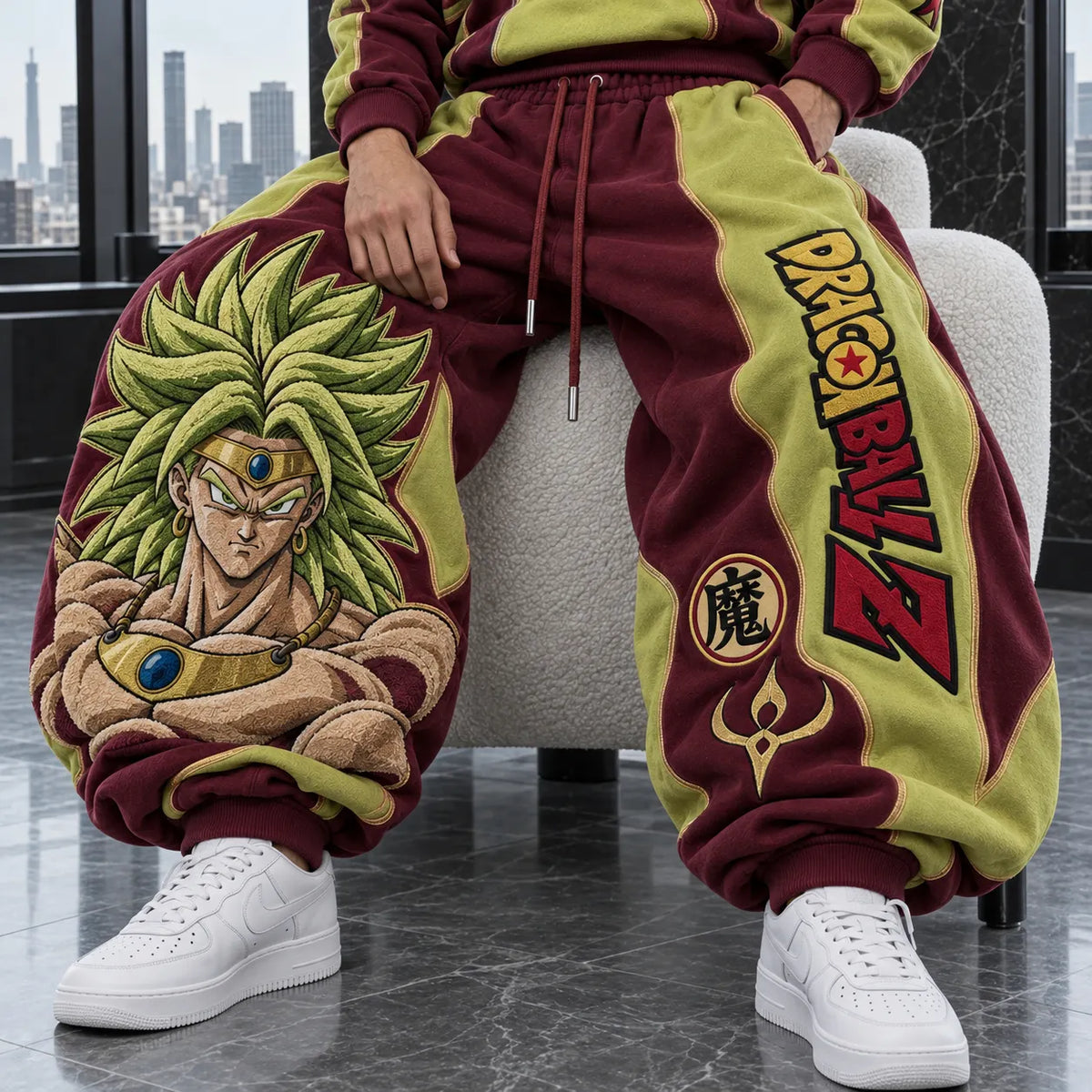 Unisex Loose-fit Casual Lantern-style Sweatpants