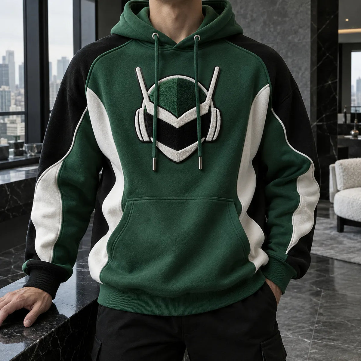 Unisex Oversized Casual Anime-print Hoodie