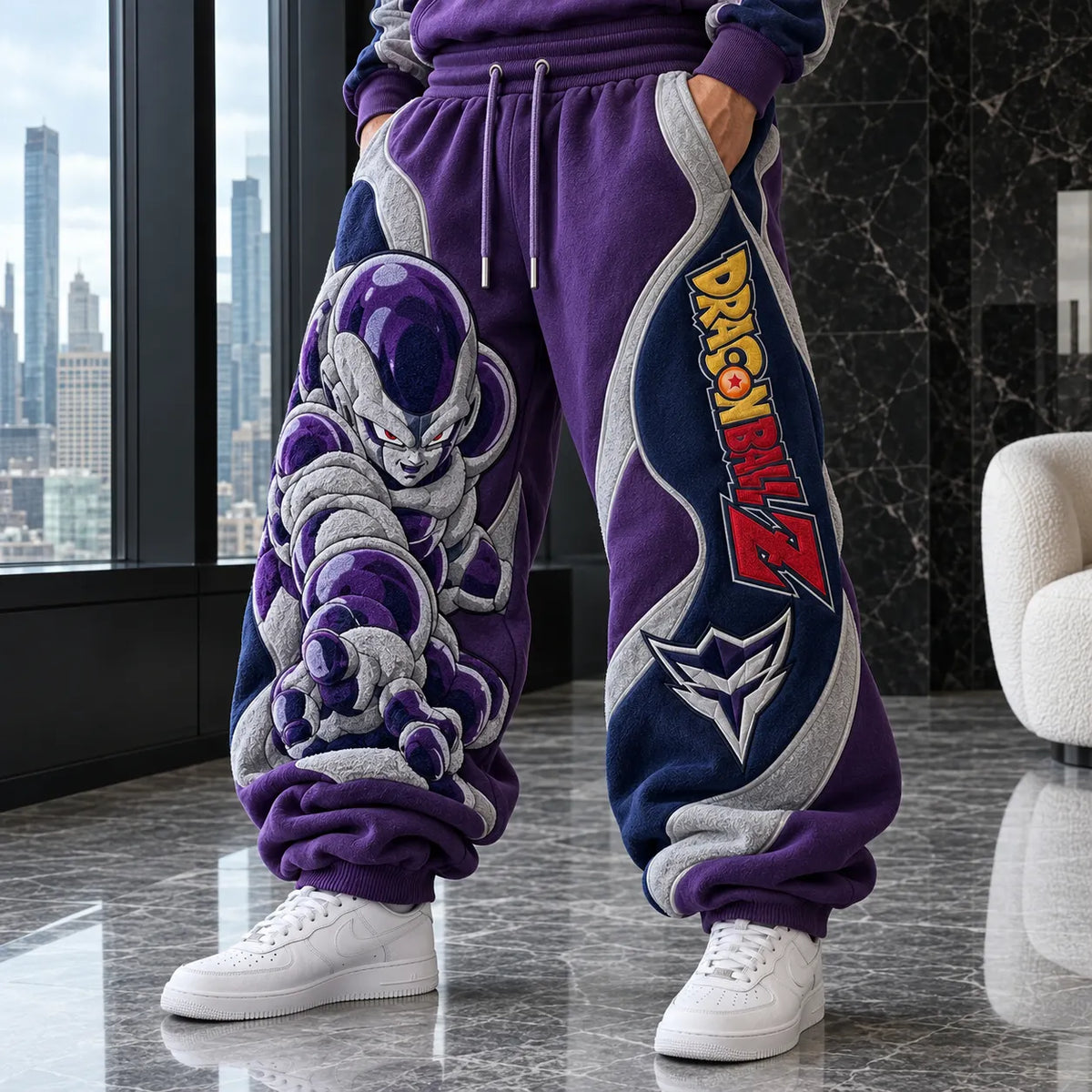 Unisex Loose-fit Casual Lantern-style Sweatpants
