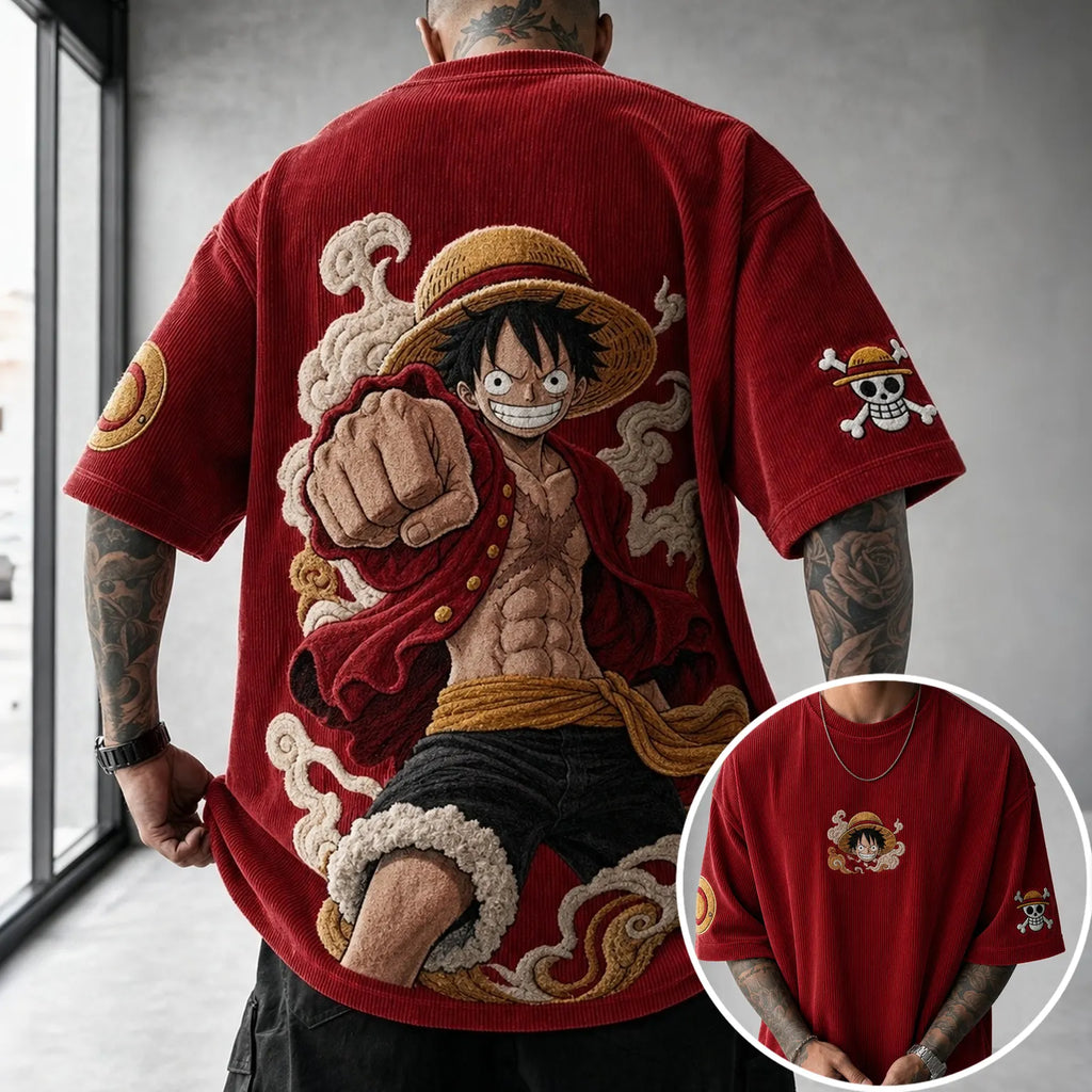 Unisex Anime-Style Retro Oversized T-Shirt