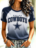 Women's Football Print T-Shirt