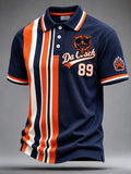 Men's Legendary Head Coach Casual Art Printed Short Sleeved Polo Shirt