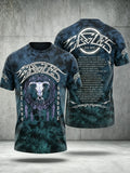 Men's Music Print T‐Shirt