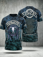 Men's Music Print T‐Shirt