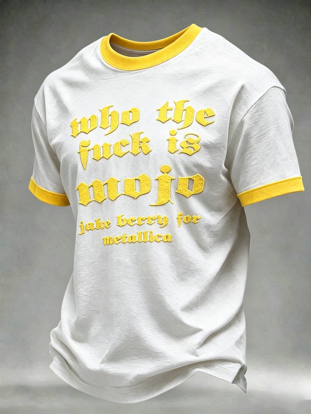 Men's Short-Sleeve T-Shirt with Music Tour Print