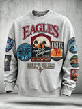 Men's Music Graphic Crewneck Sweatshirt