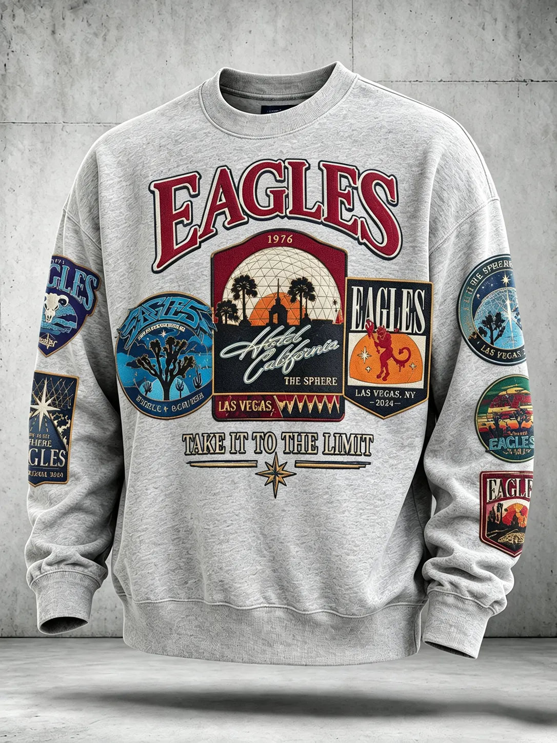 Men's Music Graphic Crewneck Sweatshirt