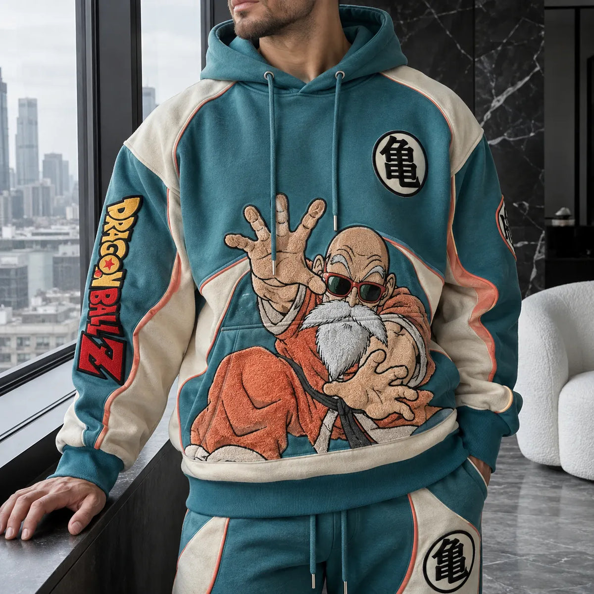 Unisex Oversized Casual Anime-print Hoodie