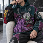 Unisex Oversized Casual Anime-print Hoodie