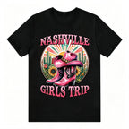 Vintage Western Nashville Girls Trip Cowboy Boots Tee