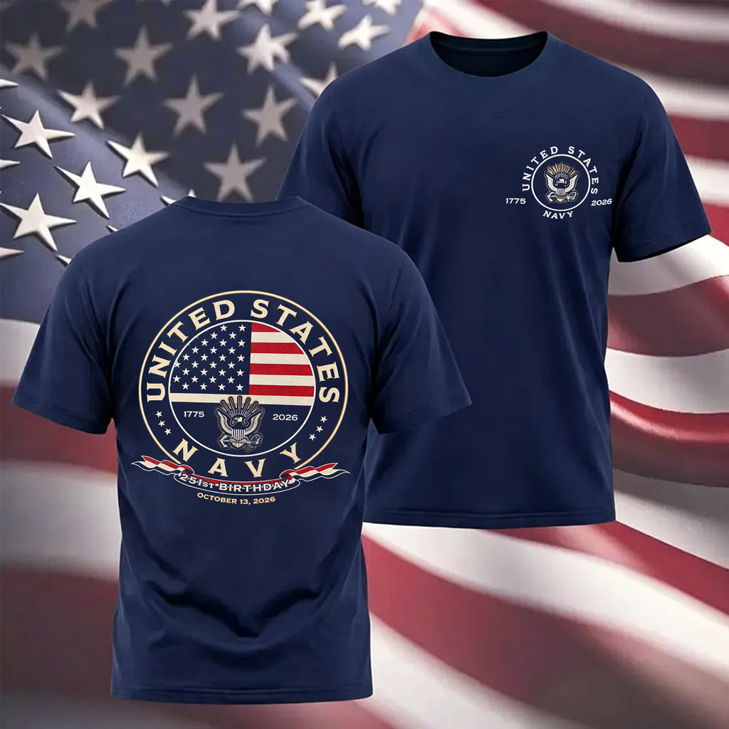 251st Anniversary of the United States Navy T-Shirt