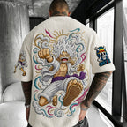 Unisex Anime-Style Retro Oversized T-Shirt
