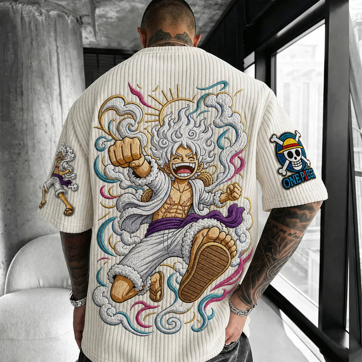 Unisex Anime-Style Retro Oversized T-Shirt