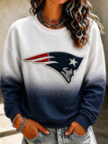Women's Football Printed Crewneck Sweatshirt