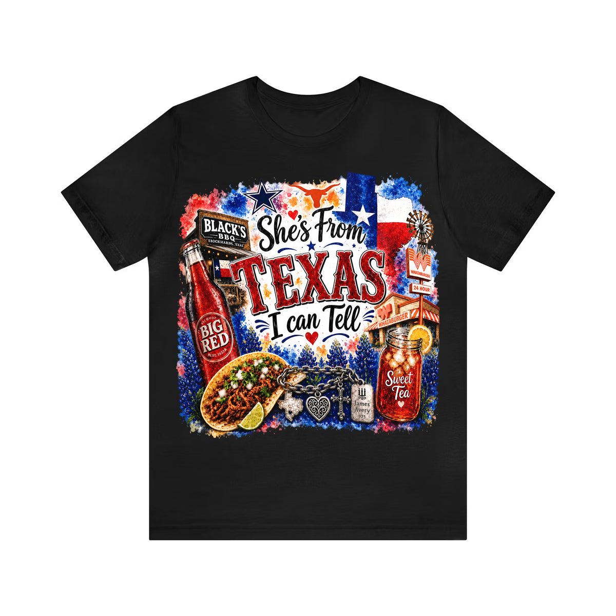 Shes from Texas I Can Tell Lyric Unisex T-shirt
