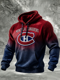 Men's Retro Ice Hockey Fan Hoodie