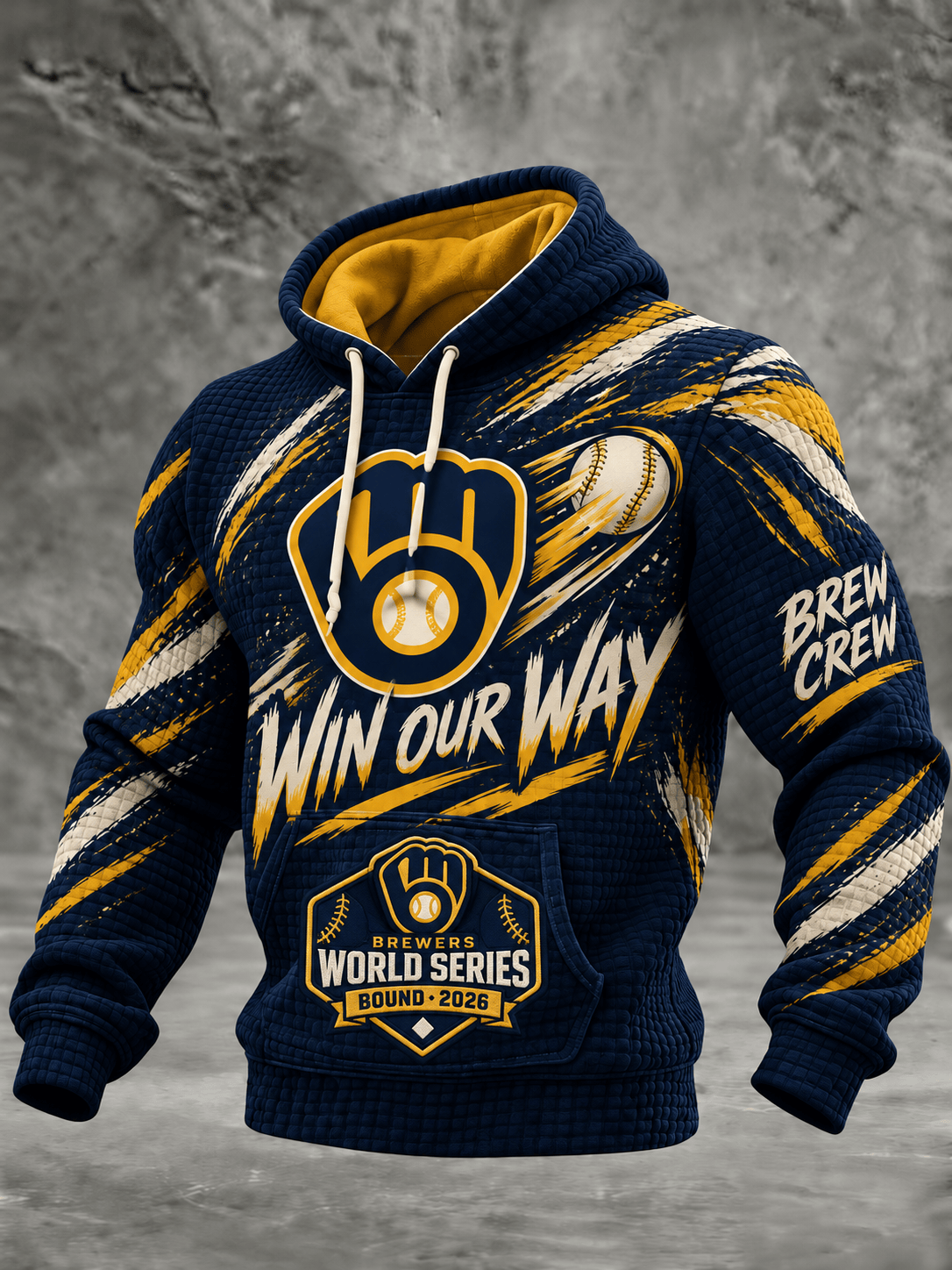 Men's Vintage Football Team Graphic Pullover Hoodie