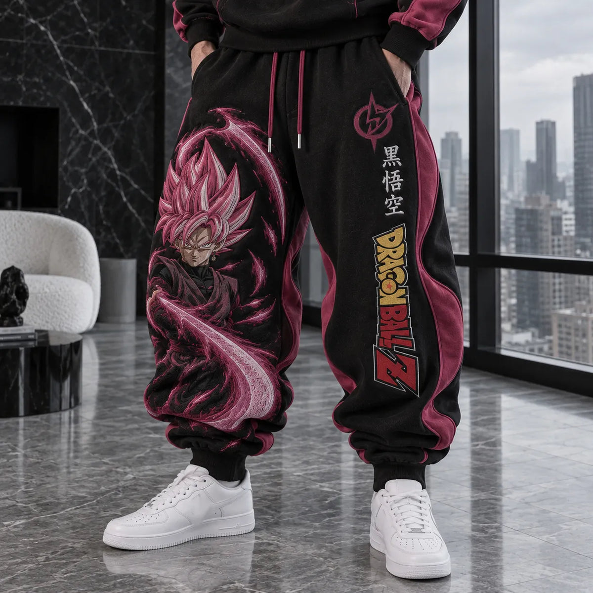 Unisex Loose-fit Casual Lantern-style Sweatpants