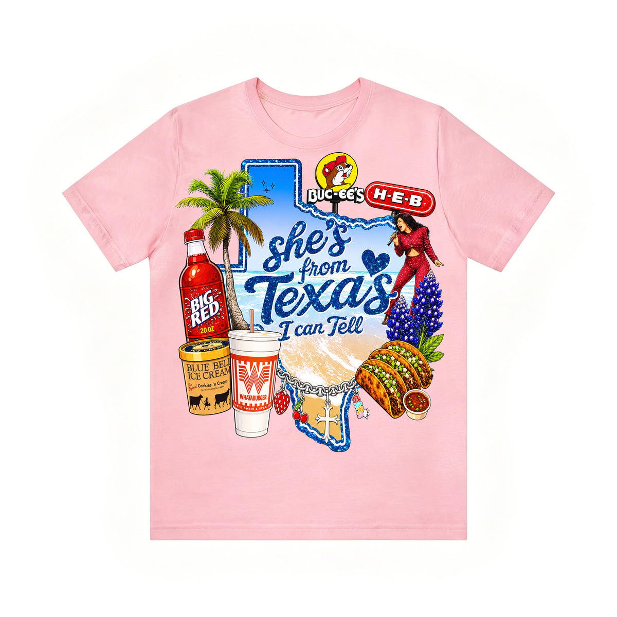 Shes from texas i can tell Unisex T-shirt