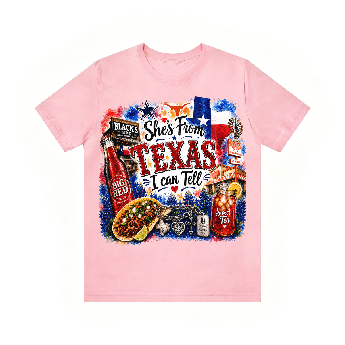 Shes from Texas I Can Tell Lyric Unisex T-shirt