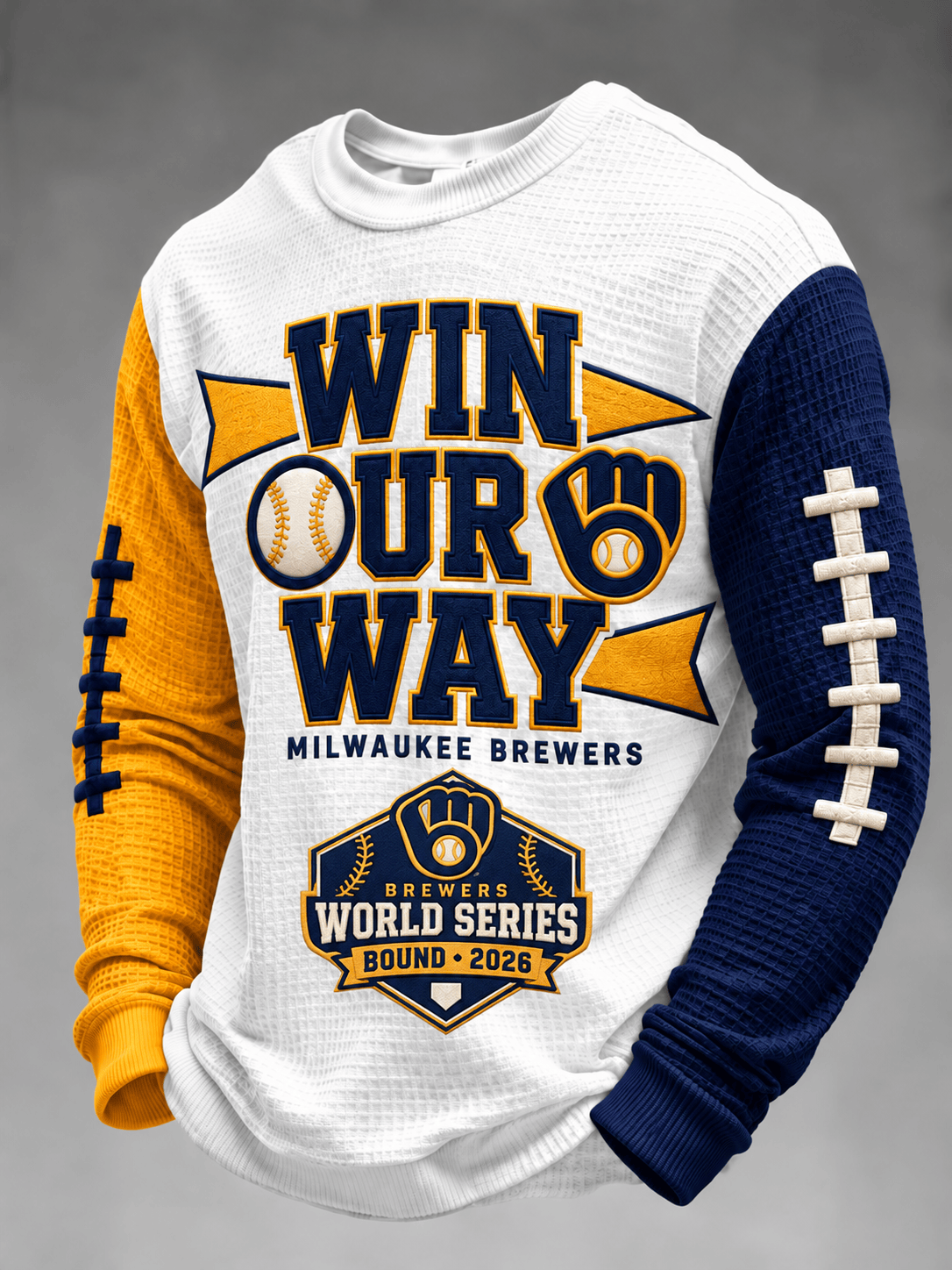 Men's Vintage Football Team Graphic Long Sleeve Shirt