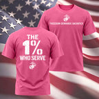 The 1% Who Serve” USMC T-Shirt