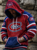 Men's Retro Ice Hockey Hoodie