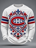 Men's Hockey Print Sweatshirt