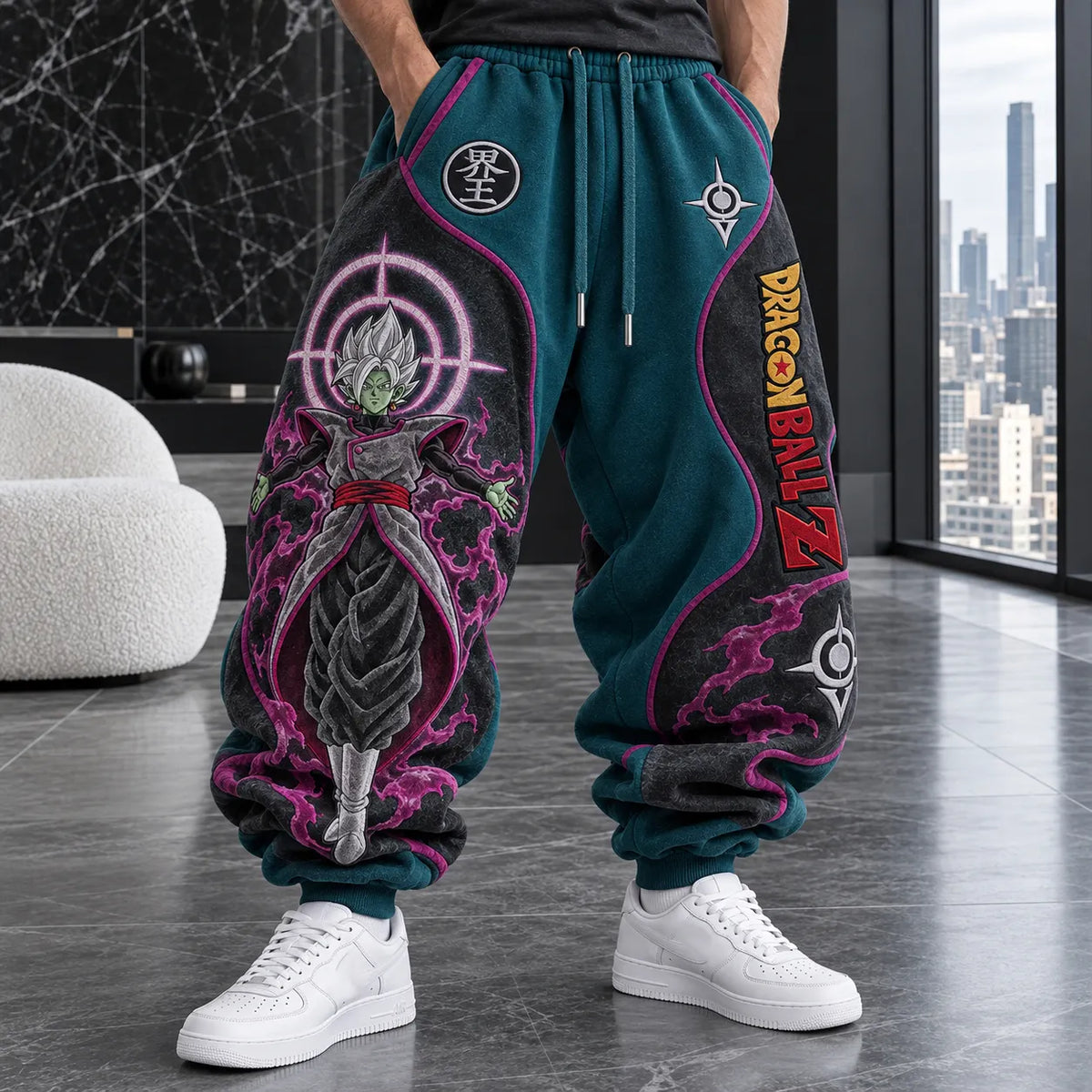 Unisex Loose-fit Casual Lantern-style Sweatpants