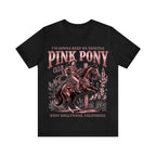 Vintage Pink Pony Club Cowboy Horse Print Tee